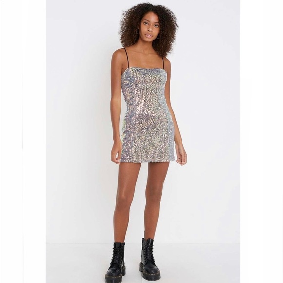 Urban Outfitters UO Kyle Sequin Mini Dress - Picture 2 of 13